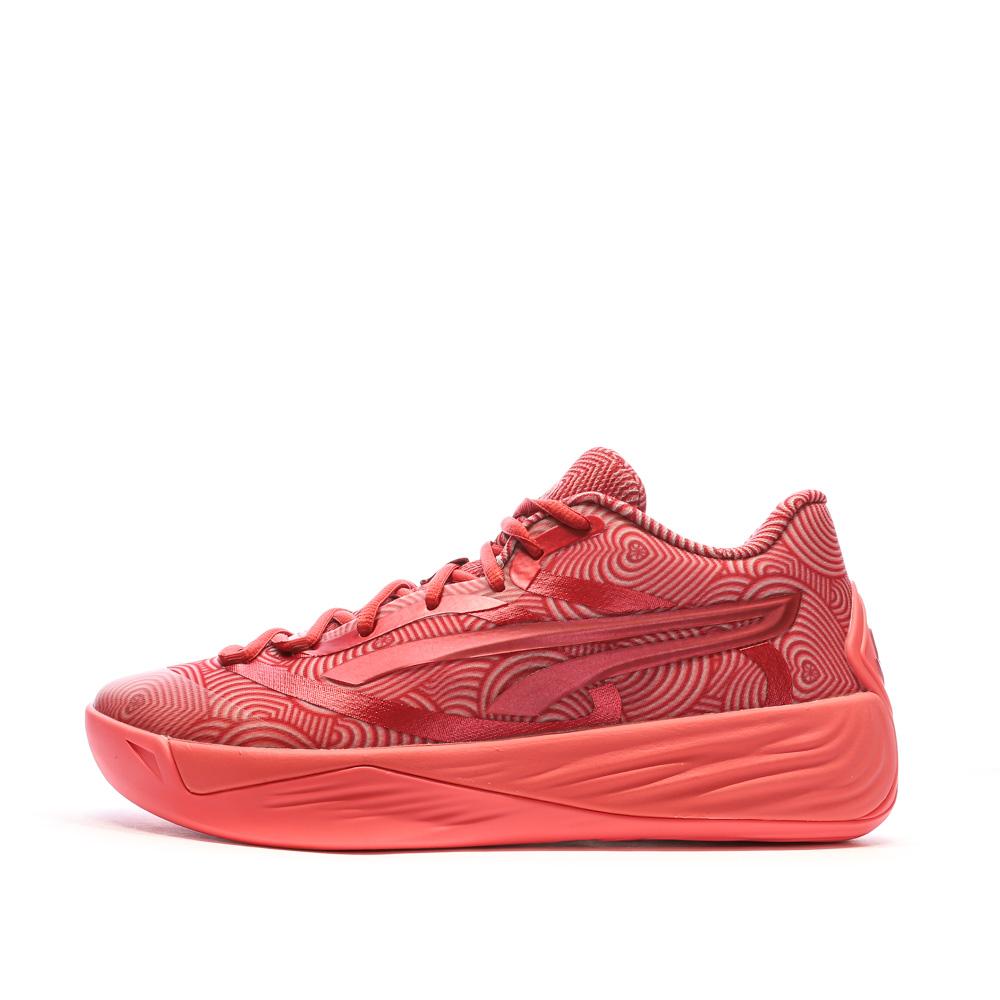 Puma Chaussures de Basketball Rose/Rouge Mixte Puma Stewie 2