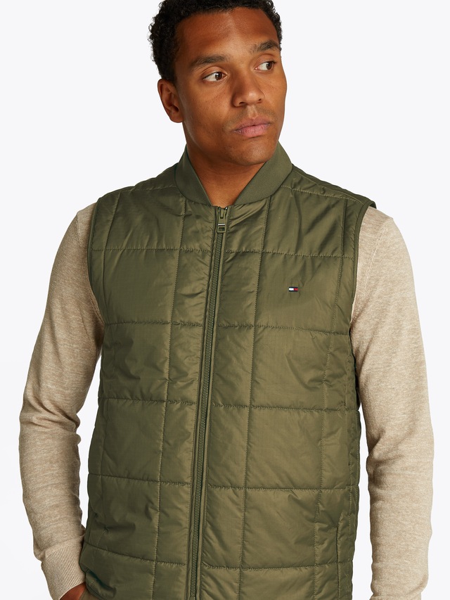 Tommy Hilfiger Steppweste »SQUARE QUILTED VEST«, Mit Rundhalsausschnitt