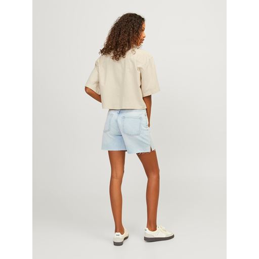 JJXX Lulu Cropped Skjorte, Cement, M