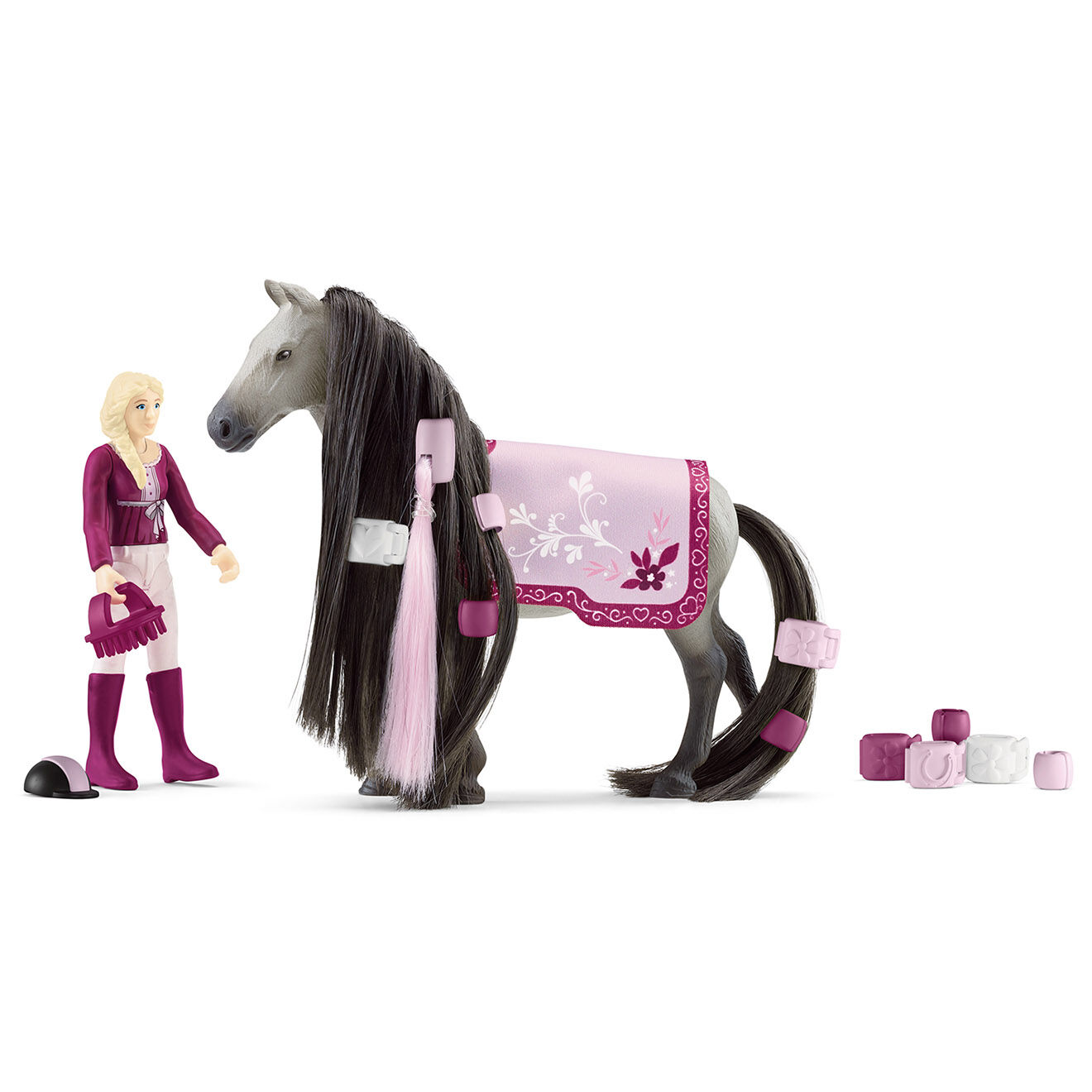 Schleich Coffret cheval à coiffer Sofia et Dusty multicolore