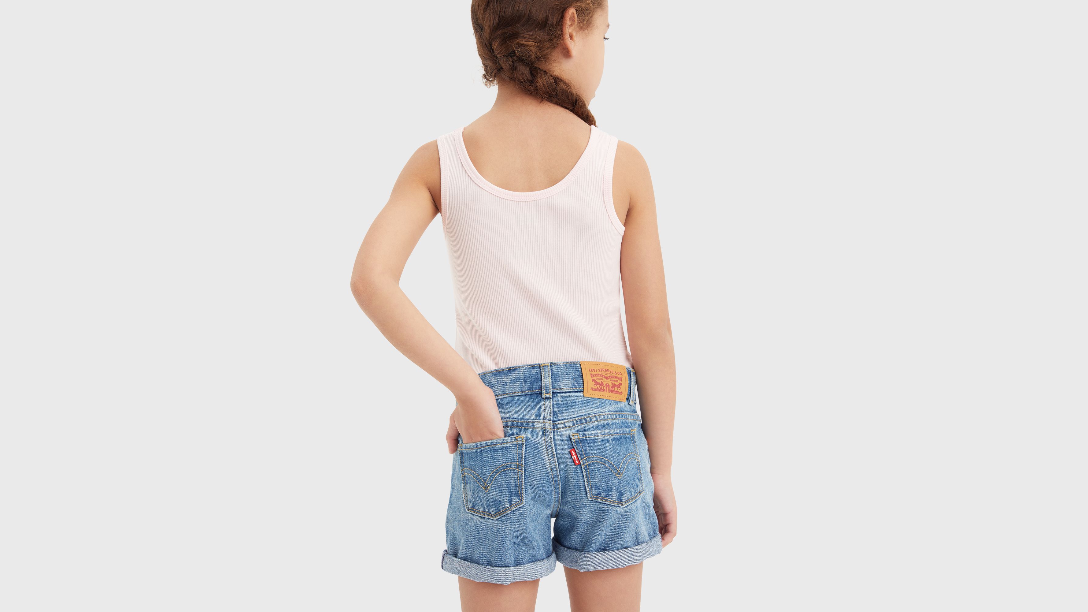 Enfant short mini Mom avec revers - Vibe Check - Bleu