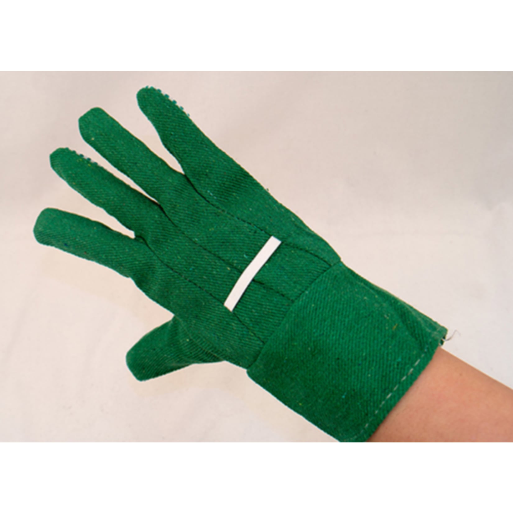 Mauk (12 Paar) Gartenhandschuhe, PVC genoppte Handfläche Größe 9
