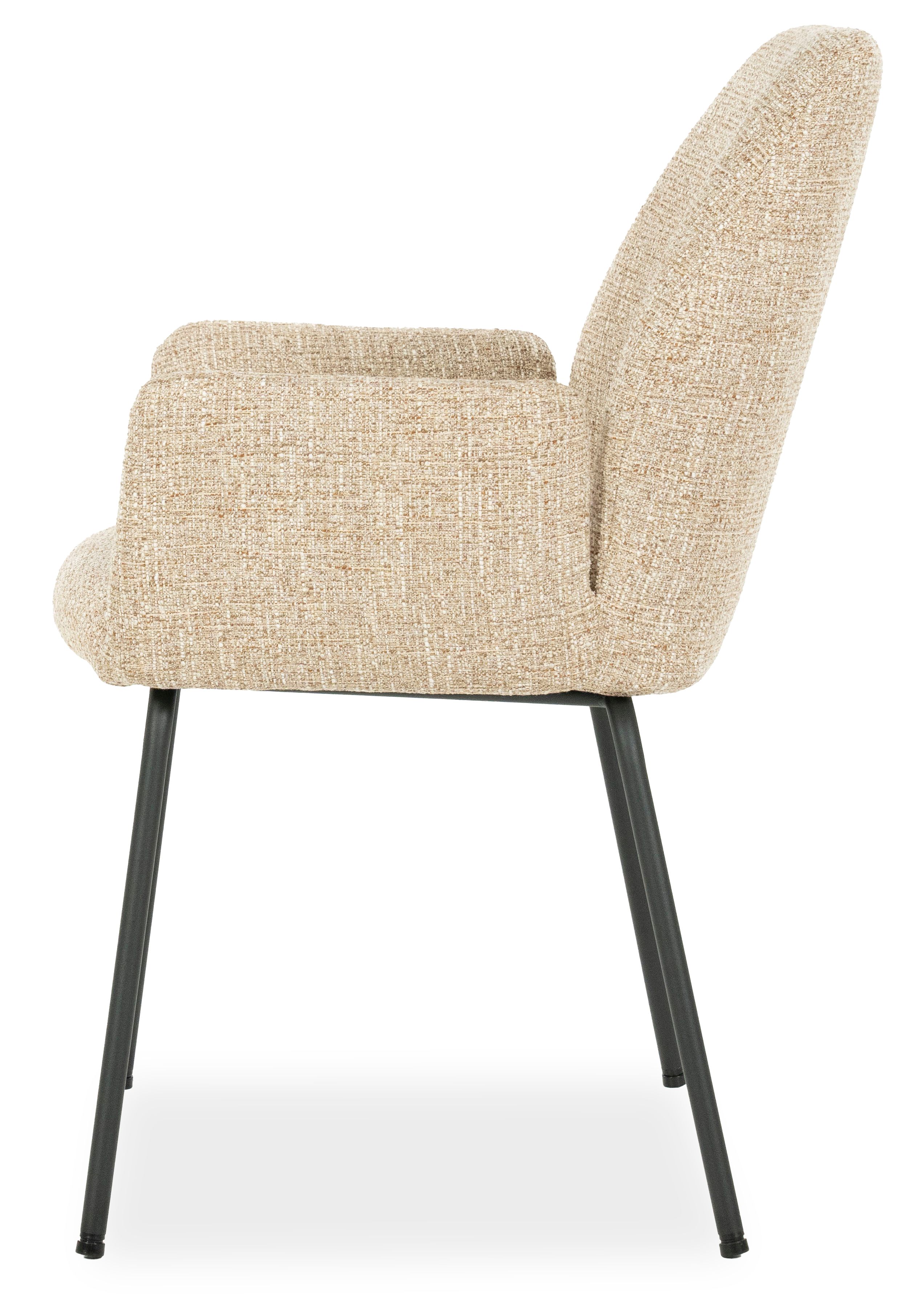 Eetkamerstoel 96337 taupe Indy B58 x D63 x H89 cm