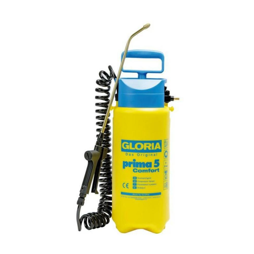 Pulvérisateur à pression prima 5 comfort avec tuyau spirale 2,5m - 5l