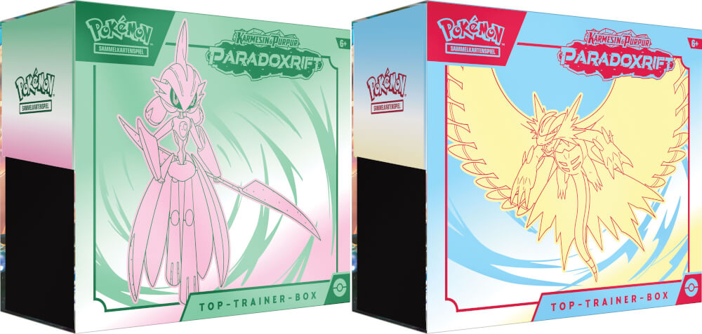 Pokémon-Sammelkartenspiel: Top-Trainer-Box Karmesin & Purpur - Paradoxrift