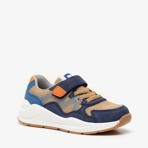Blue Box jongens sneakers met blauw/oranje details