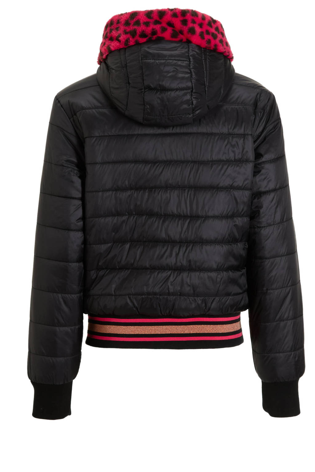 Orange Stars reversible winterjas Rachida roze/zwart