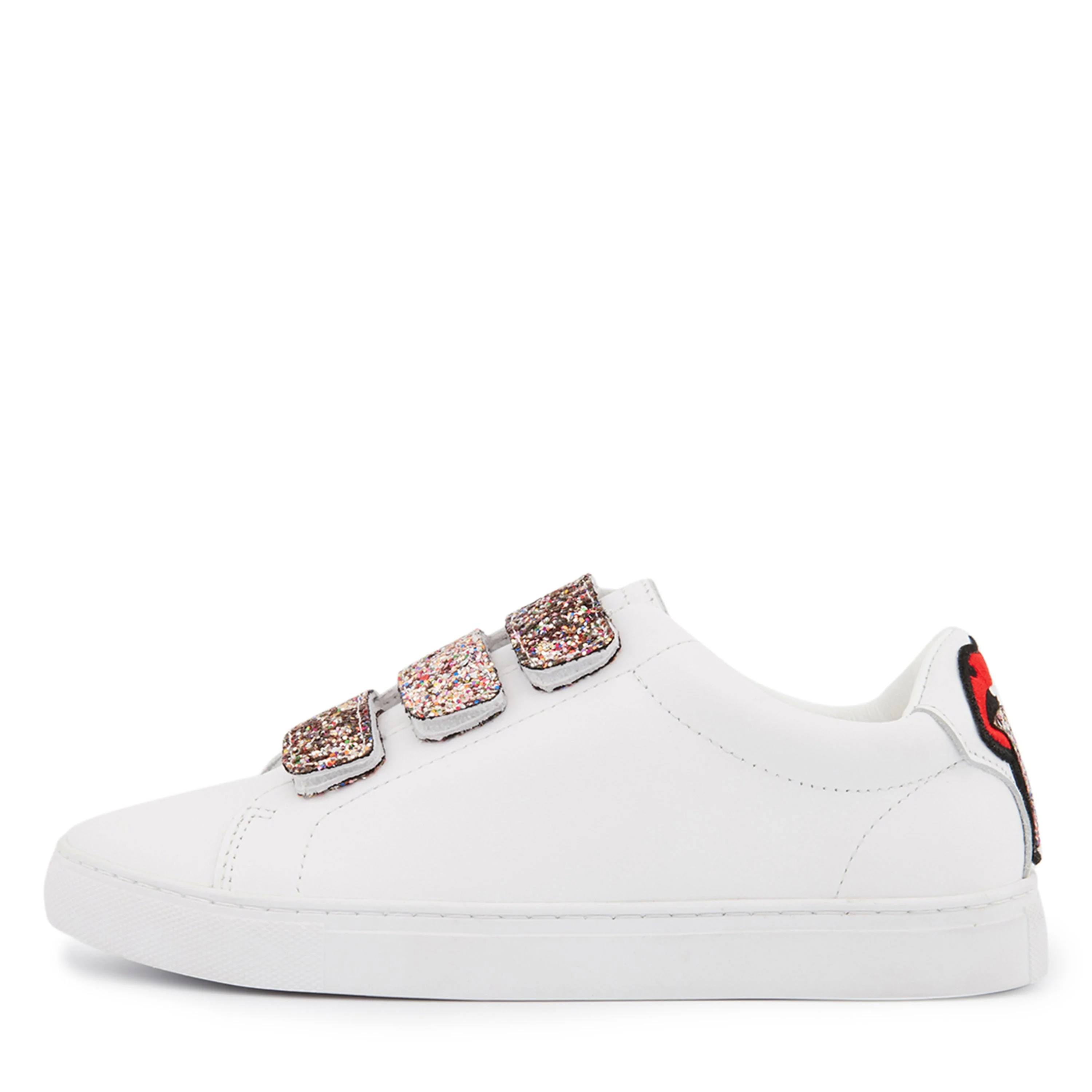 EDITH TONGUE - Sneakers en cuir | Blanc