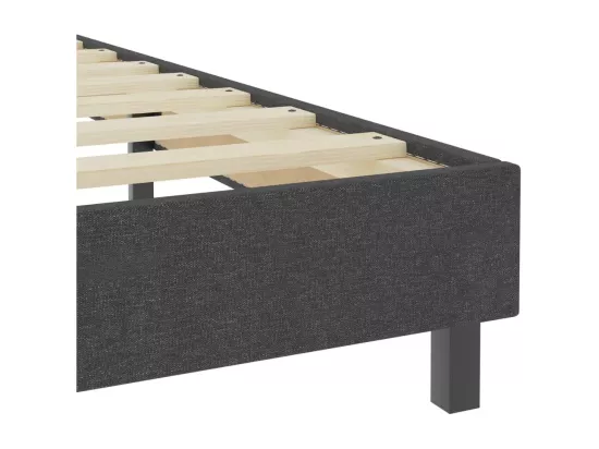Sommier tapissier Gris foncé Tissu 200x200 cm