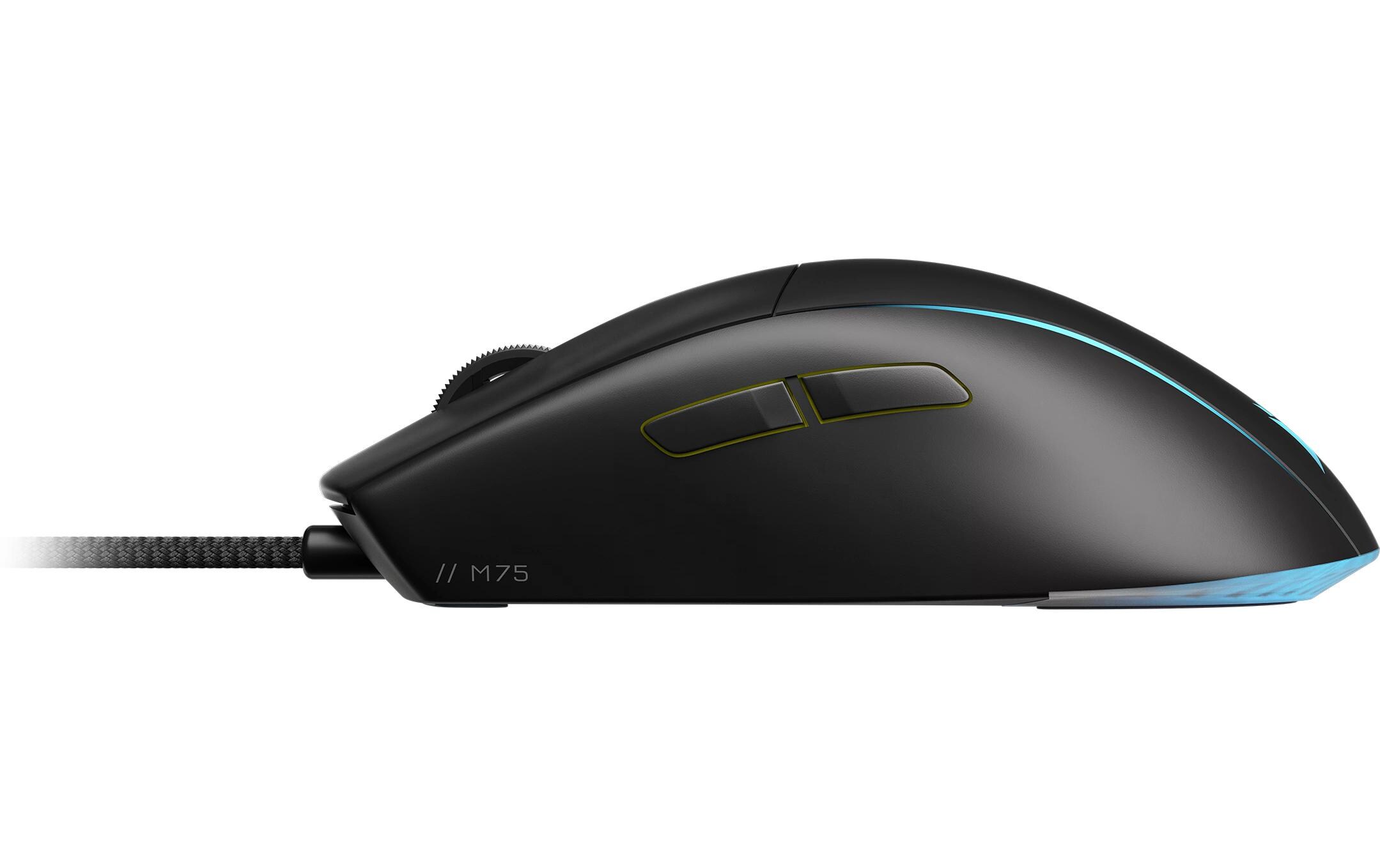 Gaming-Maus M75 SchwarzLeichte RGB-Gaming-Maus mit 26'000 dpi Corsair «Marksman»-Sensor