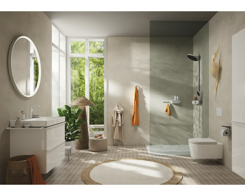 Douchekolom incl. thermostaat hansgrohe Pulsify S 260 2jet eco met ShowerTablet Select 400 wit mat 24241700