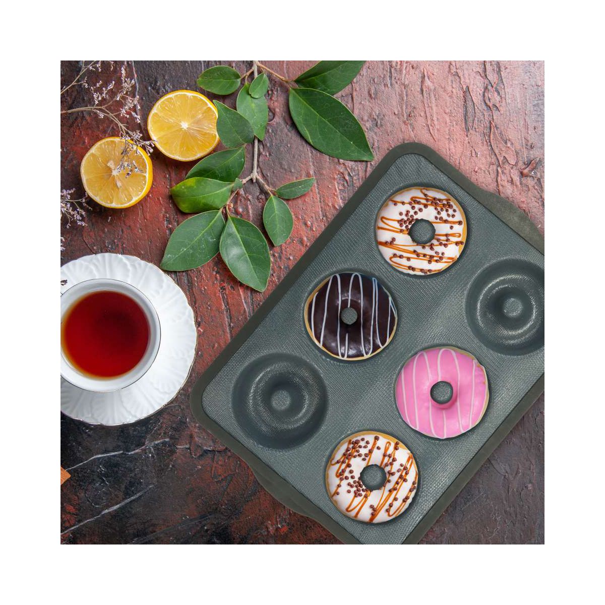 Moule 6 donuts Silicone fibre de verre Zenker