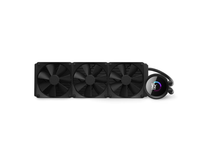 NZXT Wasserkühlung Kraken 360 Schwarz Wasserkühler für Intel und AMD Prozessorsockel mit LCD-Anzeige