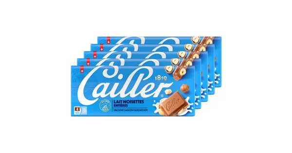 Cailler Milchschokolade Tafel mit Haselnüssen