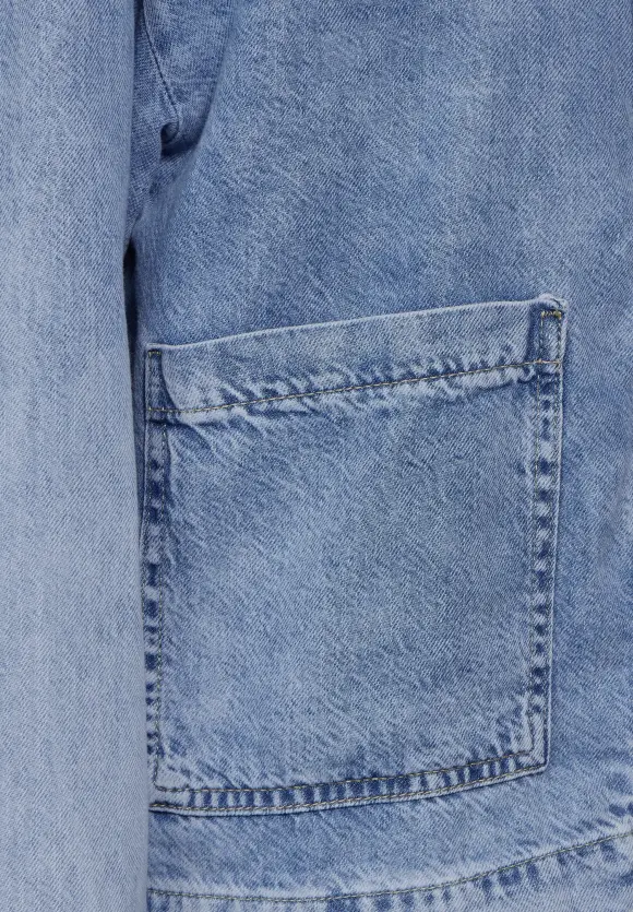 Lyocell Jeansjacke - light blue authentic wash