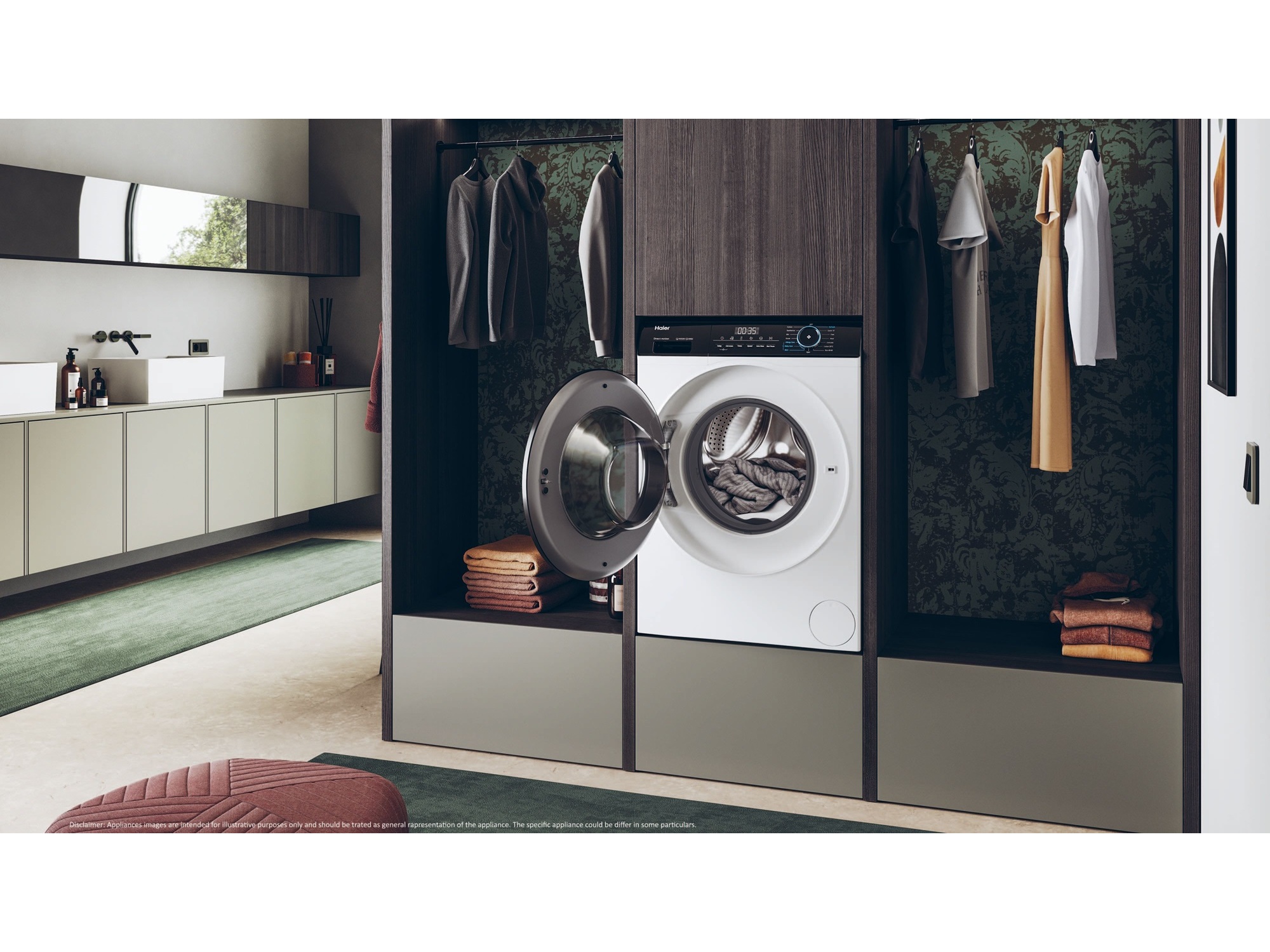 MÁQUINA DE LAVAR ROUPA HAIER HW80-BP14939-IB - BRANCO A 8KG