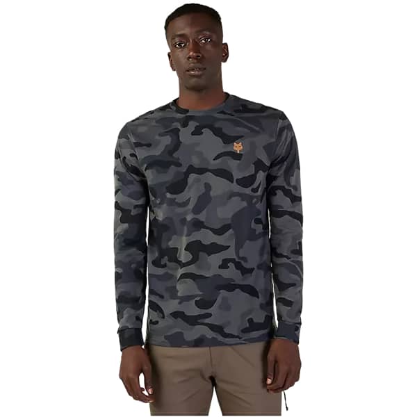 Maillot VTT FOX HEAD LS TECH TEE BLACK CAMO