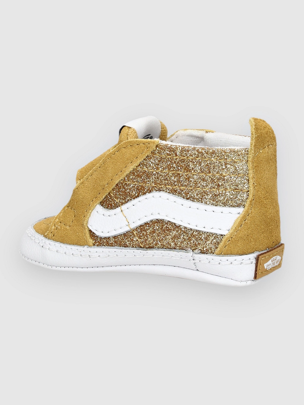 Vans Sk8-Hi Crib Kids Shoes glitter champagne gold