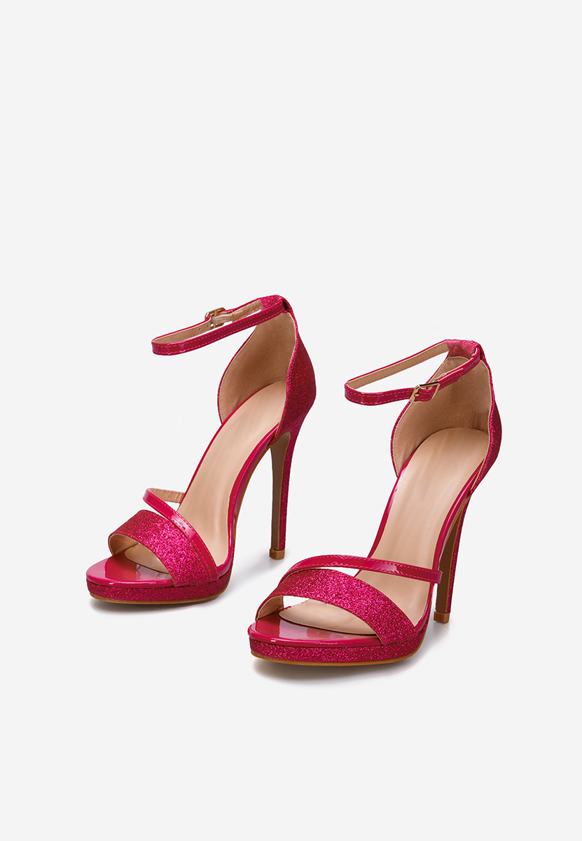 Sandales à talon fin fuchsia Karmia