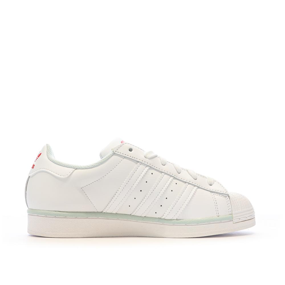 Adidas Baskets Blanches/Gris Femme Adidas Superstar J