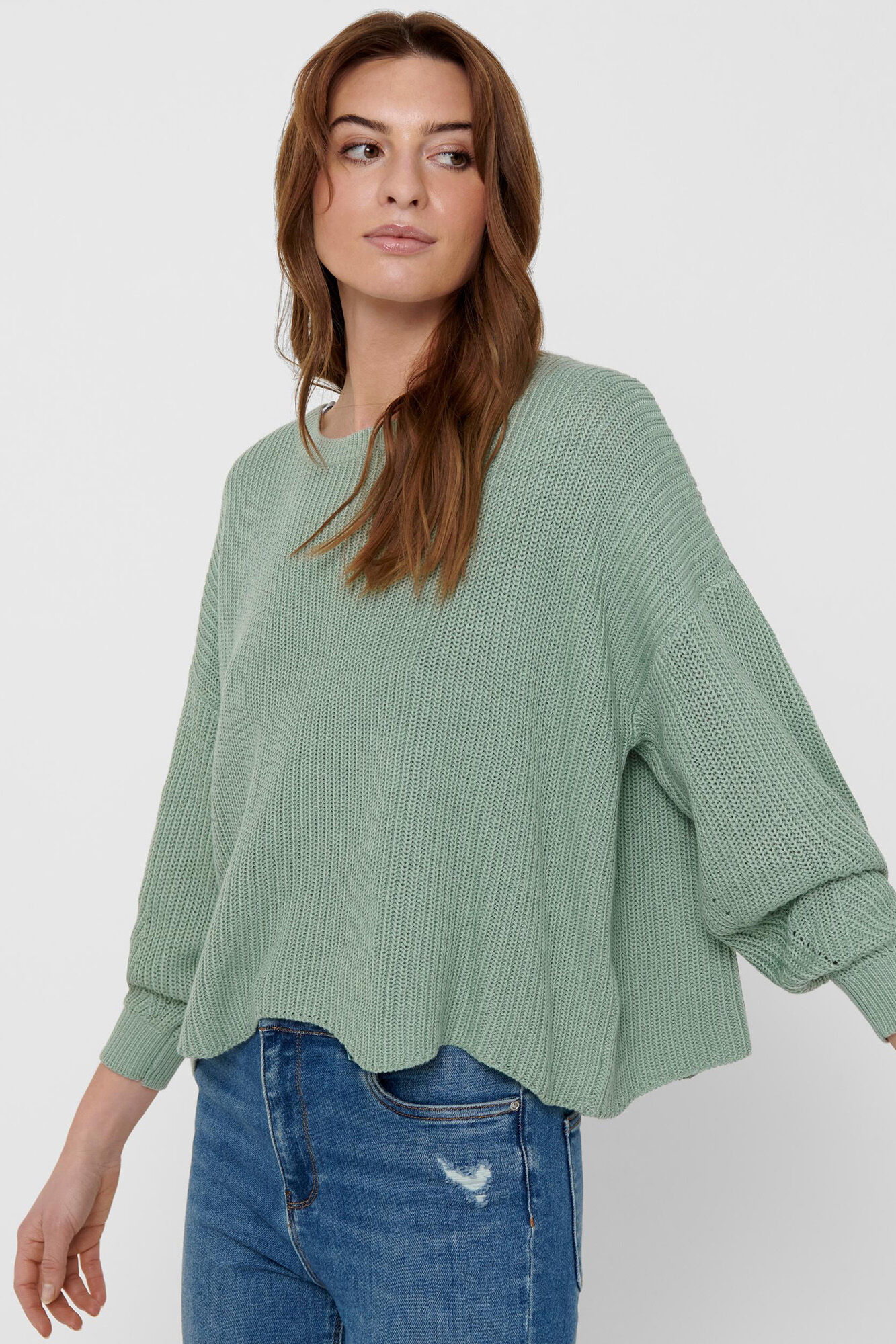 Suéter de tricô oversized