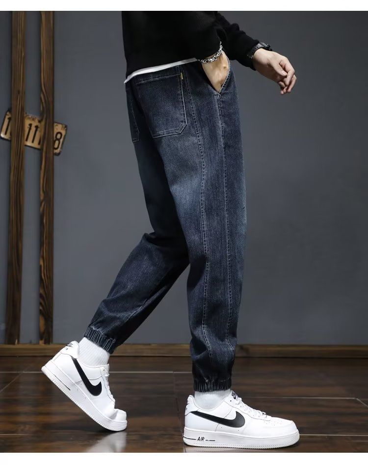Wewewow - Haremjeans met hoge taille en applicaties