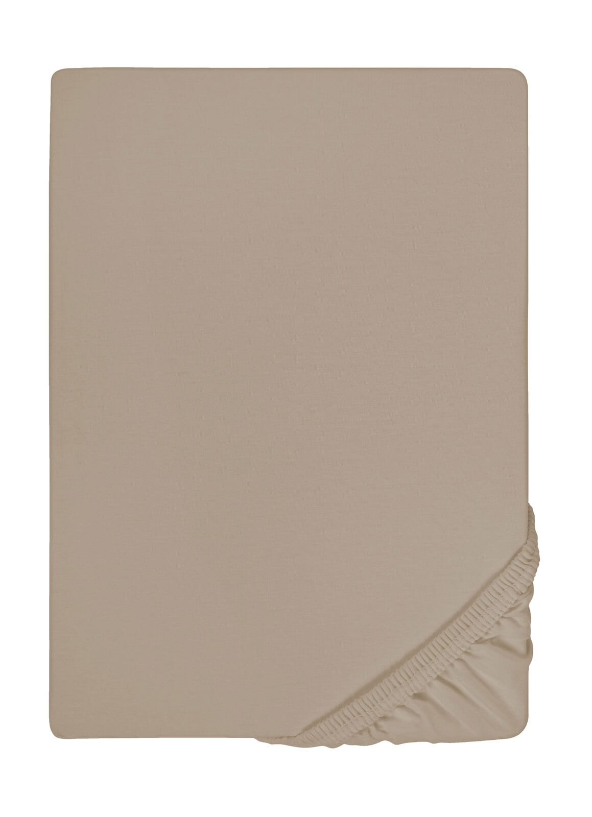 Jersey-Boxspring-Spannbetttuch 180 x 200 cm schlamm