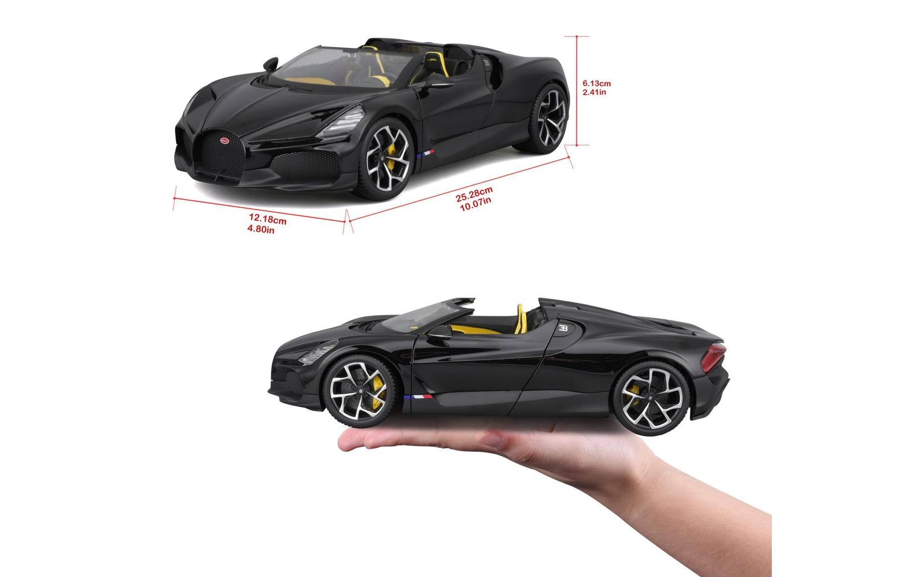 Bugatti Mistral Schwarz 1:18Sammlermodell im Massstab 1:18