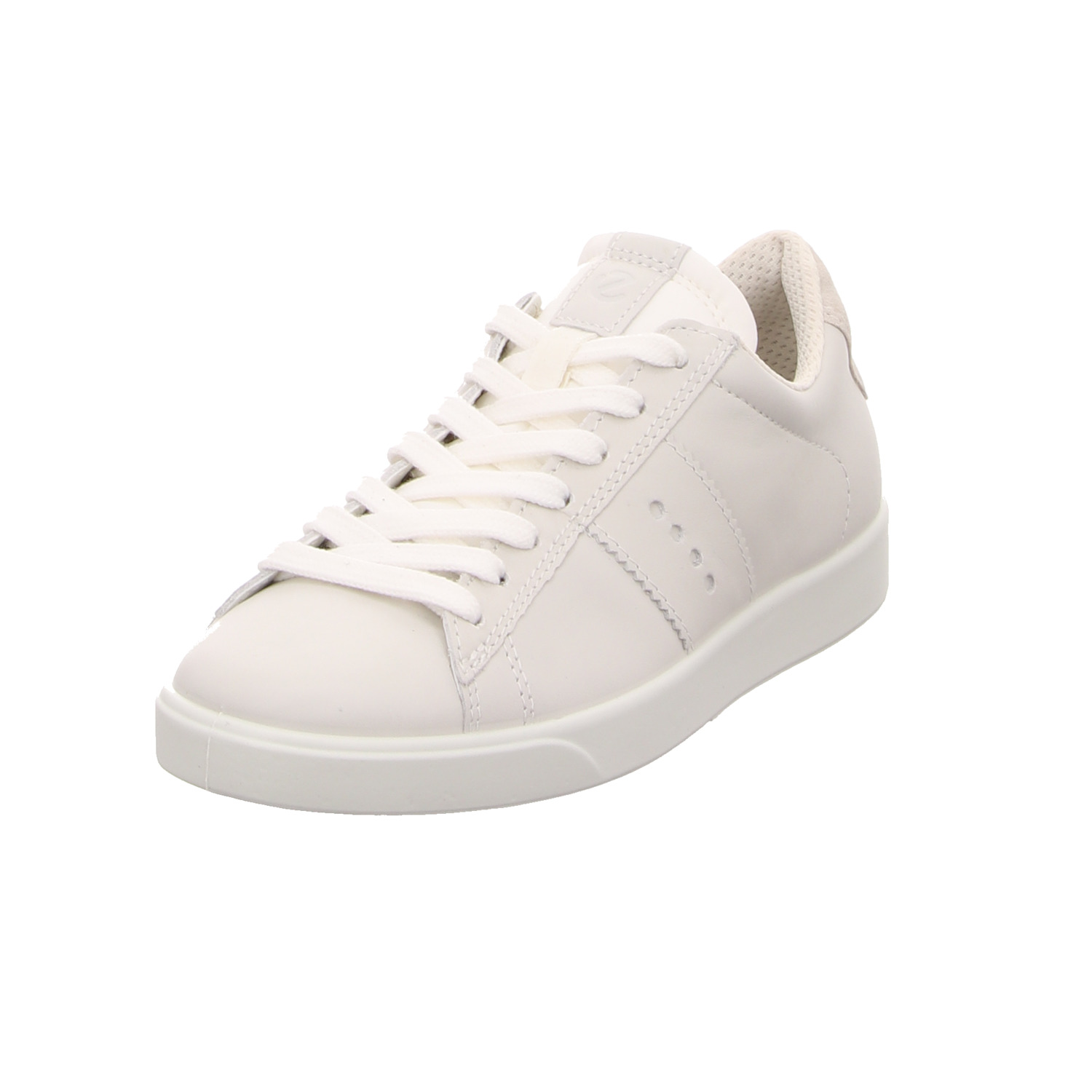 Ecco Schnürhalbschuh weiss/weiss kombi