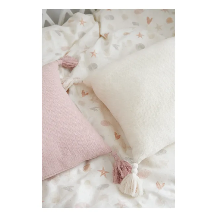 Cam Cam Coussin chevrons | Blanc cassé