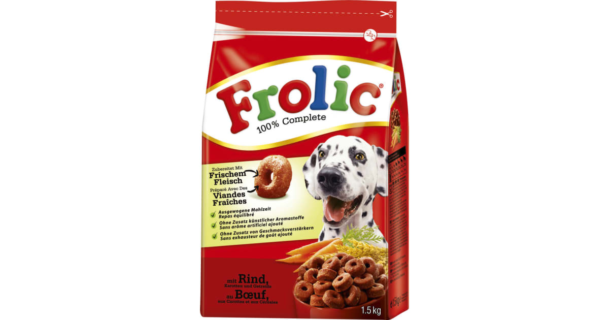 FROLIC Hundenahrung Rind & Karotte