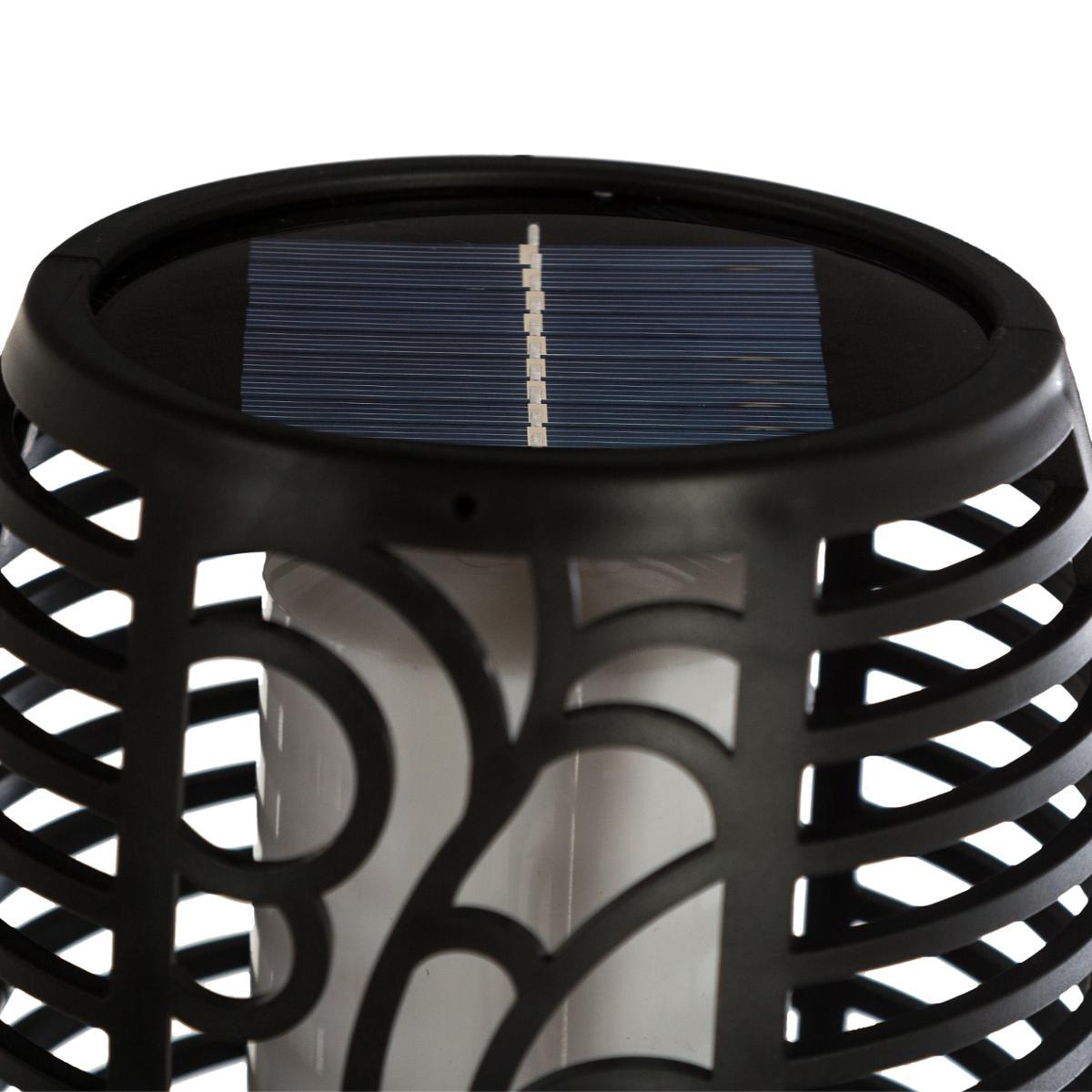 BALISE TORCHE SOLAIRE NOIR H.78CM