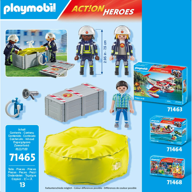 Playmobil® 71465 - Feuerwehrleute mit Luftkissen - Playmobil® Action Heroes