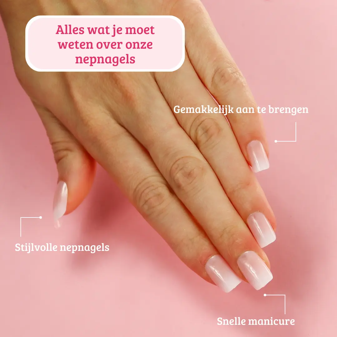 Press On French Nails Ombre Soft Pink