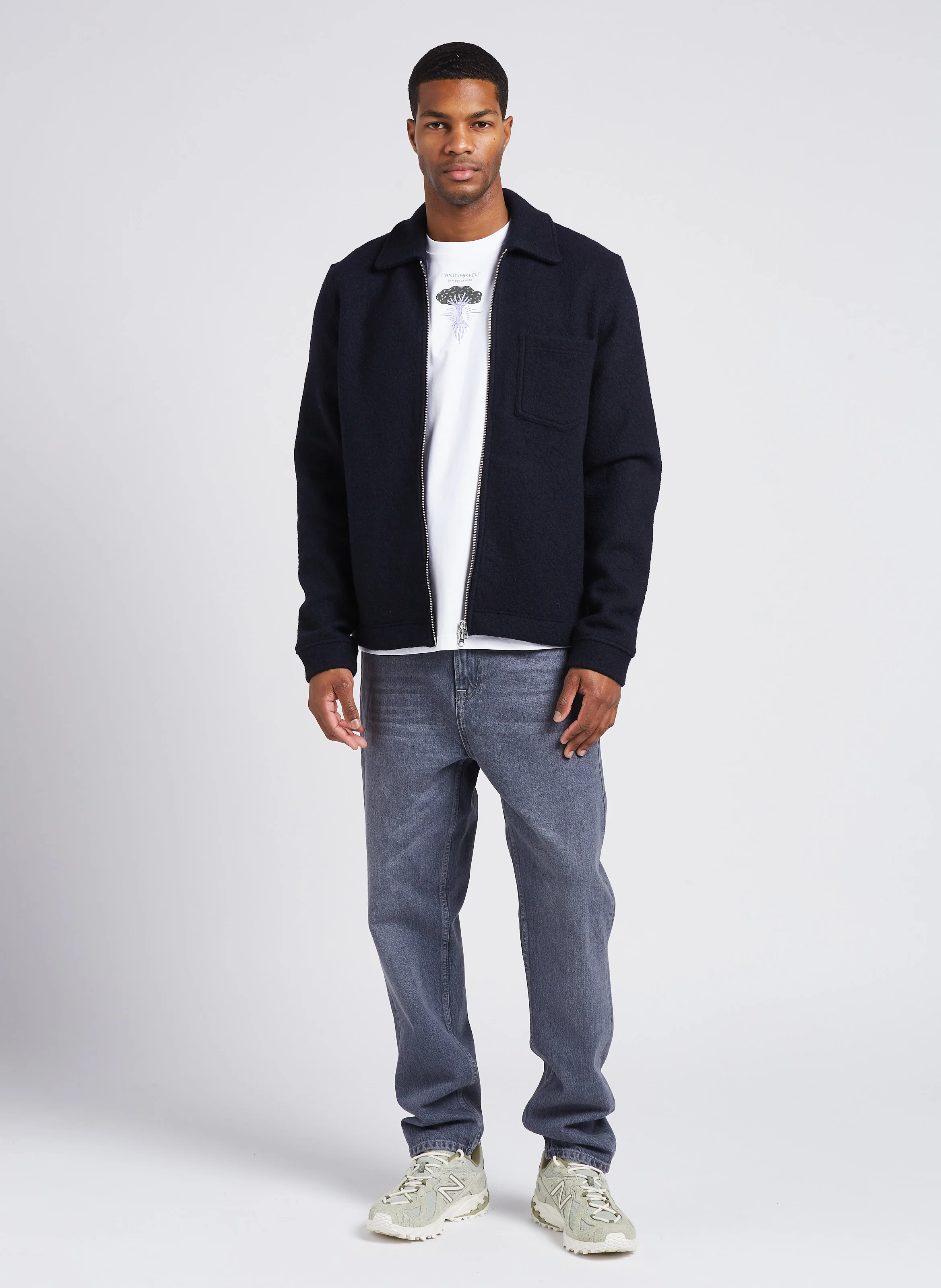 HANNES - Veste en laine | Bleu