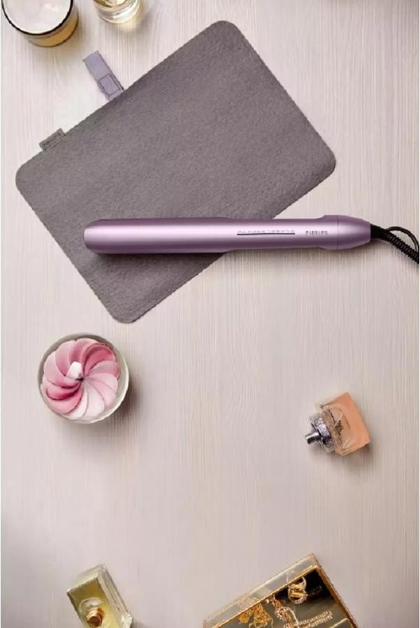 Series 5000 Haarglätter ThermoShield Glätteisen Keramik Haar Streckeisen mit Ionenfunktion (BHS530/00) - Rosa