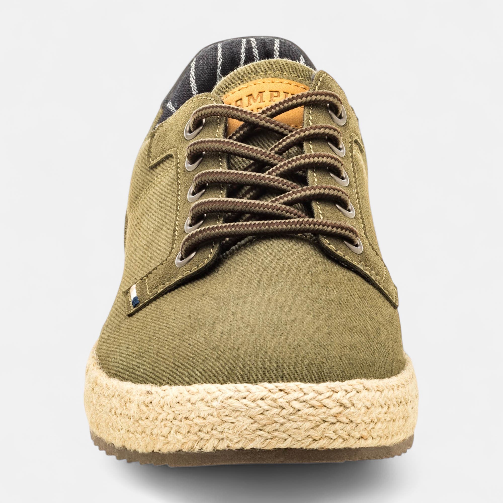 Baskets en toile Homme kaki