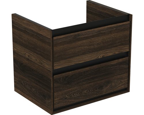 Ideal Standard Connect Air wastafelmeubel, BxHxD 60 x 51,7 cm x 44 cm, frontkleur: walnootzwart hoogglans, R0473NE
