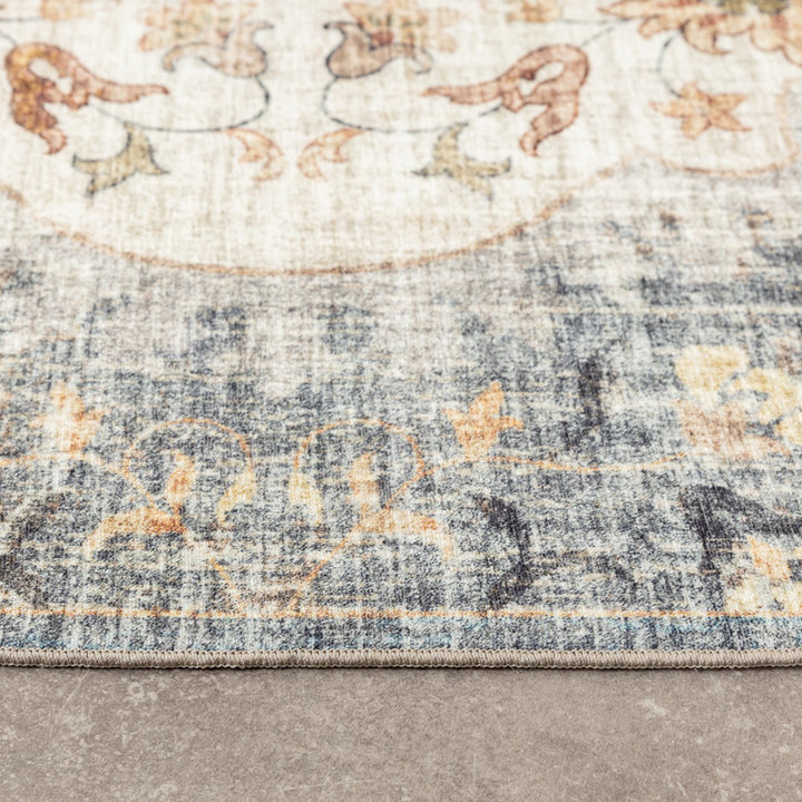 Vintage buitenkleed - Santo Mandala Blauw/Grijs