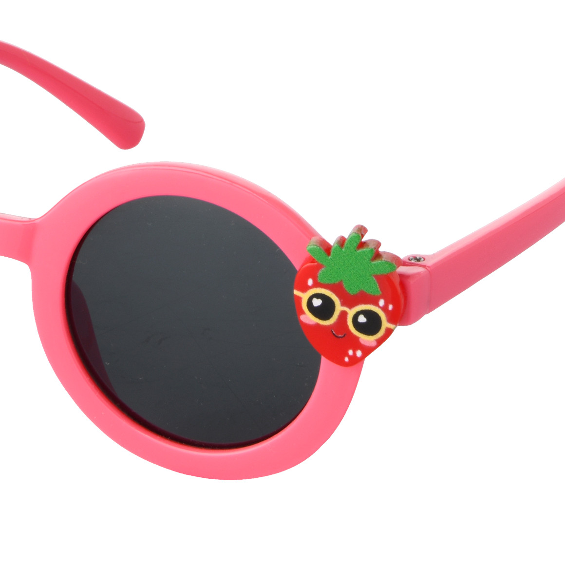 Famy Mädchen Sonnenbrille mit Erdbeer-Motiv pink