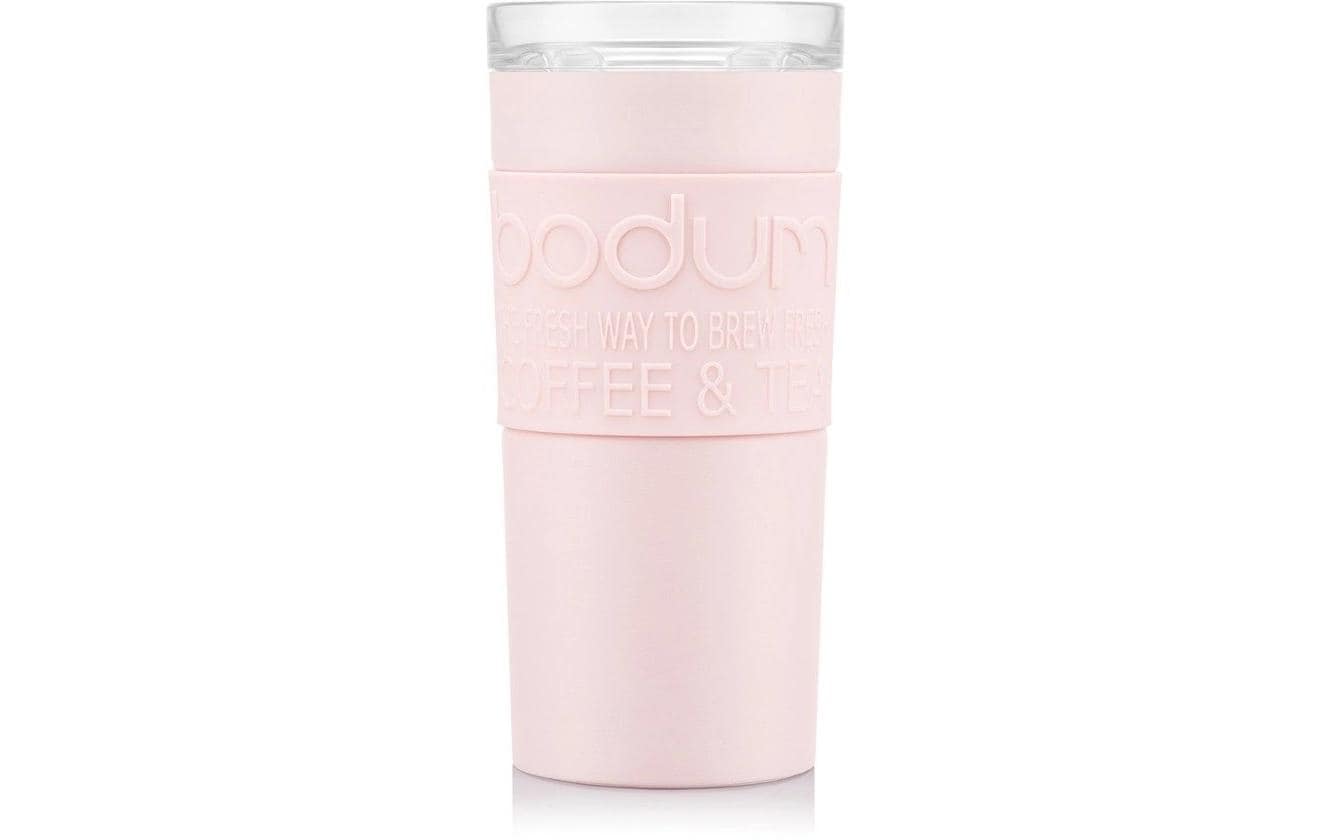 Travel Mug Iced Vanilla Latte, Strawberry, 0.35 lVacuum Reisebecher aus Edelstahl