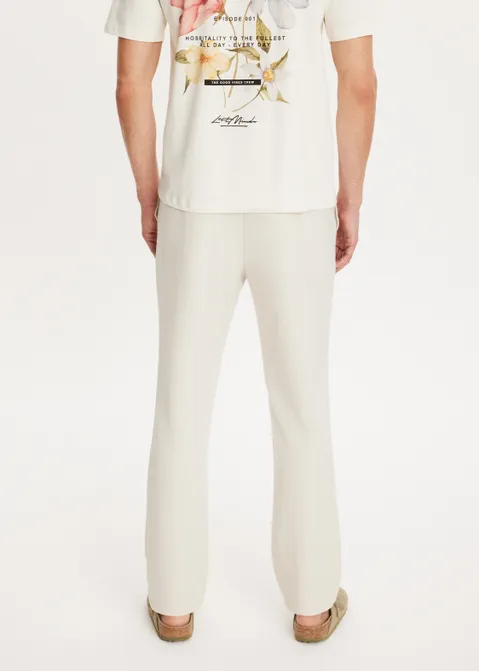 Straight leg pantalon off-white (CREME.L)