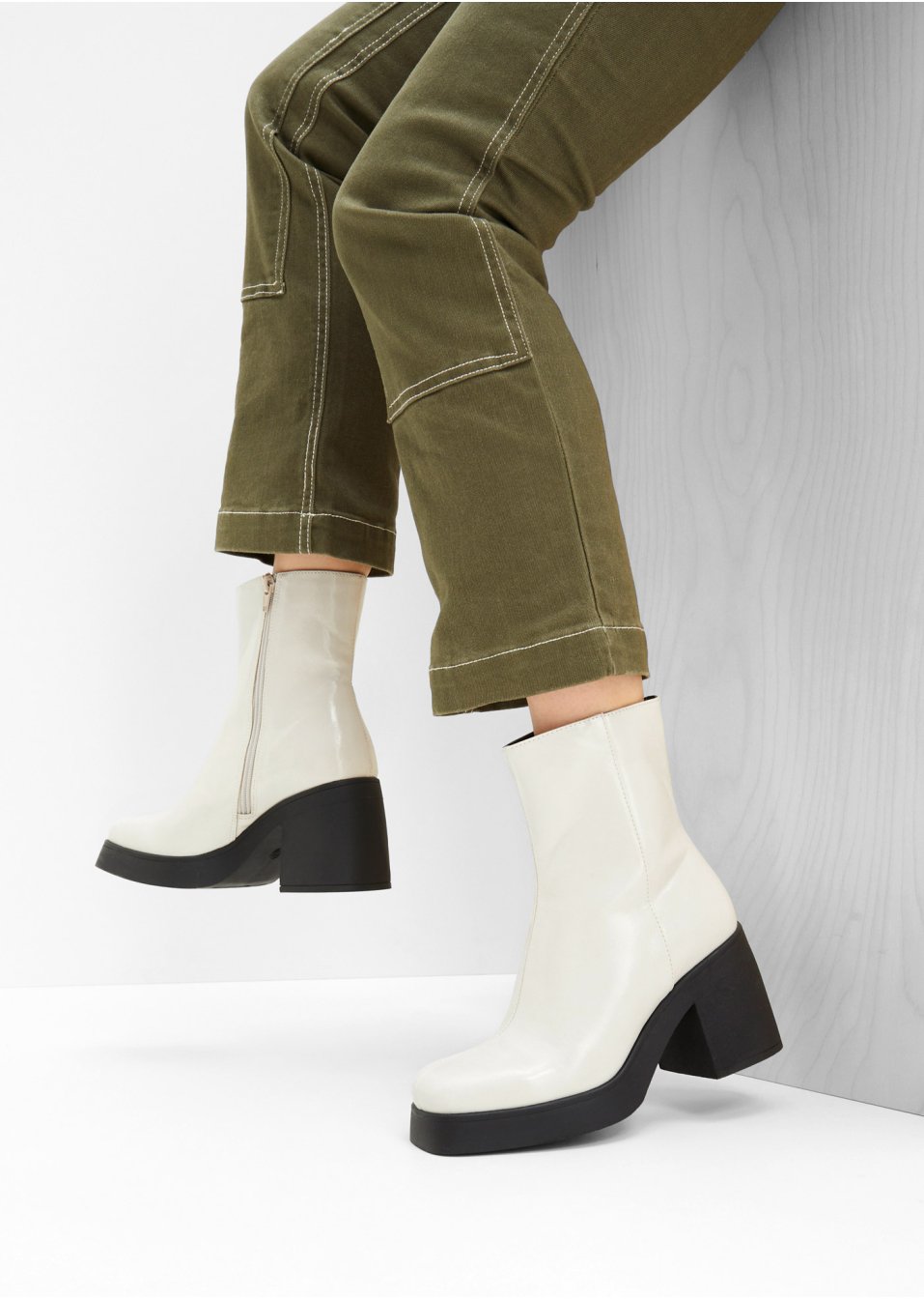 Bottines à plateau