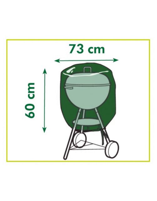 Nature Hoes Voor Barbecue - Barbecue - 60x73 cm Grijs