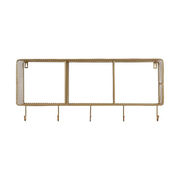 Opjet Wandplank Kapstok - Goud