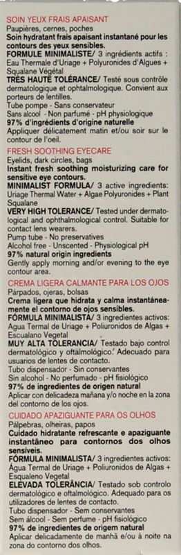 Uriage - Tolederm - Oogcrème - 10ml - Hypersensitive Huid
