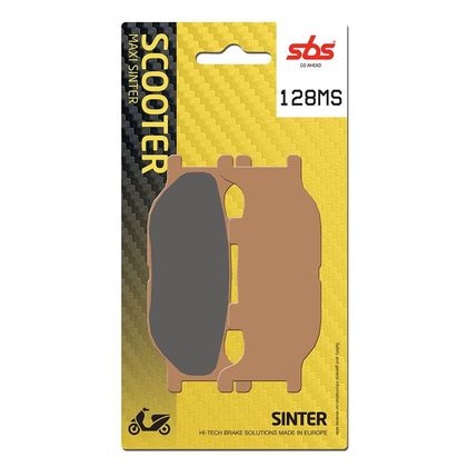Plaquettes de freins SBS 128MS Sinter Métal Fritté Avant