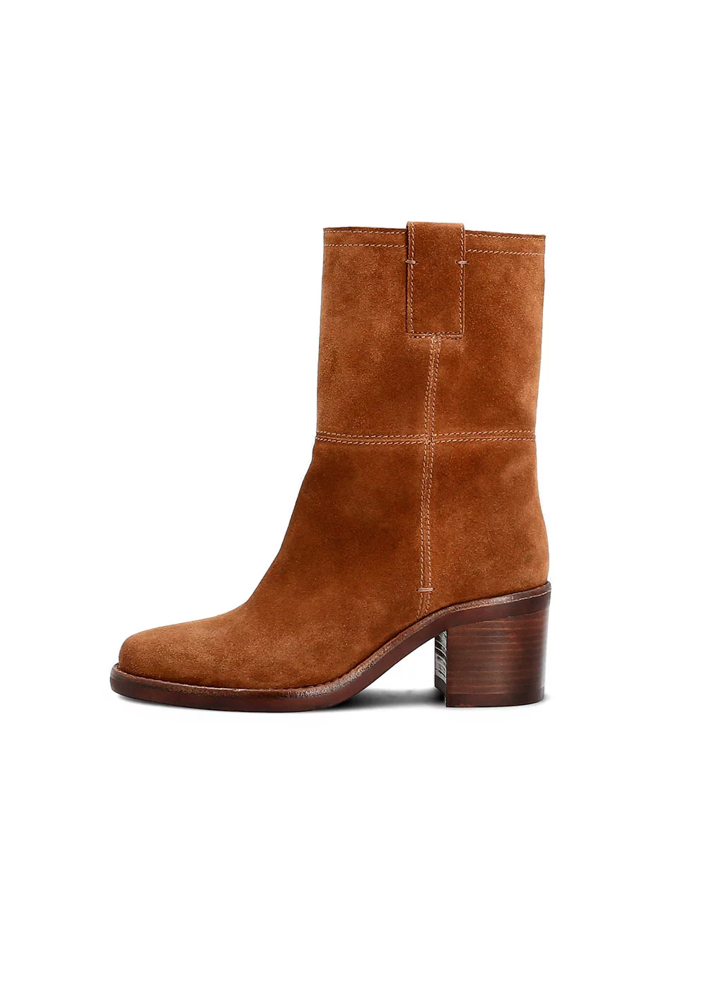 BOOTS VALENTINE VELOURS CAMEL