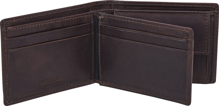Leonhard Heyden Billfold Brun