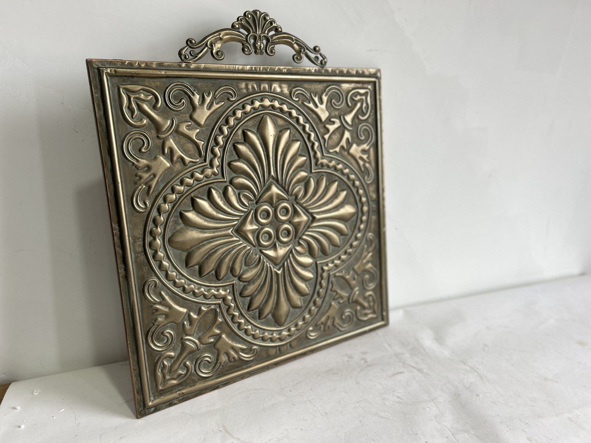 Wandornament 'Evielle', gold, B 61,5 cm, H 71 cm von fischer's lagerhaus